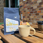 Fika World Kopp - en fotbolls-blandning från Mexico och Brasilien - Kafferäven - Single Origin Coffee